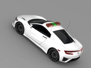 carro de seguran&ccedil;a acura nsx 2016 Modelo 3D