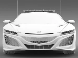 carro de seguran&ccedil;a acura nsx 2016 Modelo 3D