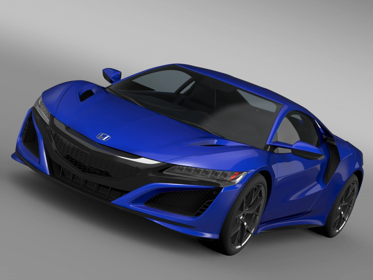 honda nsx 2016 3D Model .c4d .max .obj .3ds .fbx .stl .blend
