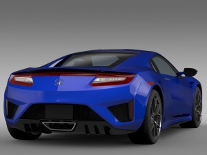 honda nsx 2016 3D Model
