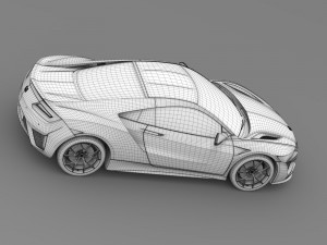 honda nsx 2016 3D Model