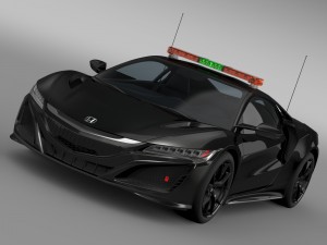 honda nsx 2016 safety car Modelo 3D