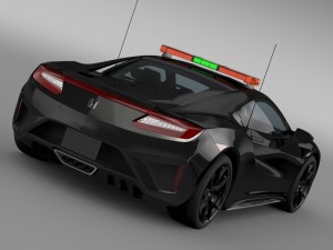 honda nsx 2016 safety car 3Dモデル