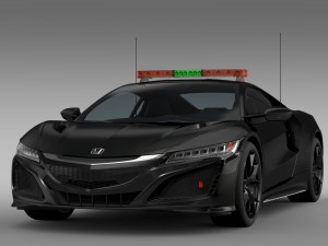 honda nsx 2016 safety car 3Dモデル