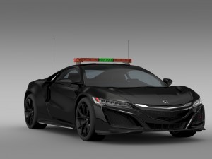 honda nsx 2016 safety car 3Dモデル