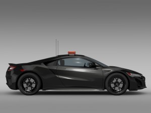 honda nsx 2016 safety car 3Dモデル