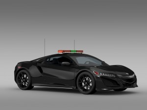 honda nsx 2016 safety car 3Dモデル