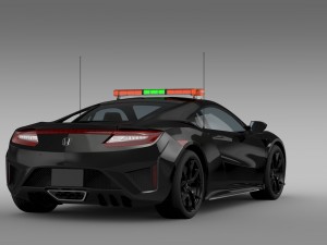 honda nsx 2016 safety car 3Dモデル