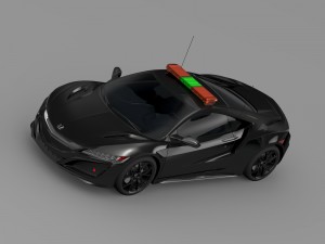 honda nsx 2016 safety car 3Dモデル