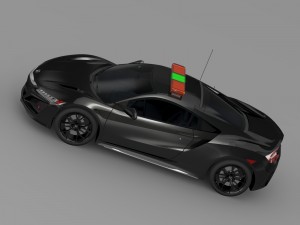 honda nsx 2016 safety car 3Dモデル