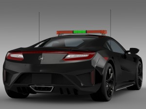 honda nsx 2016 safety car 3Dモデル