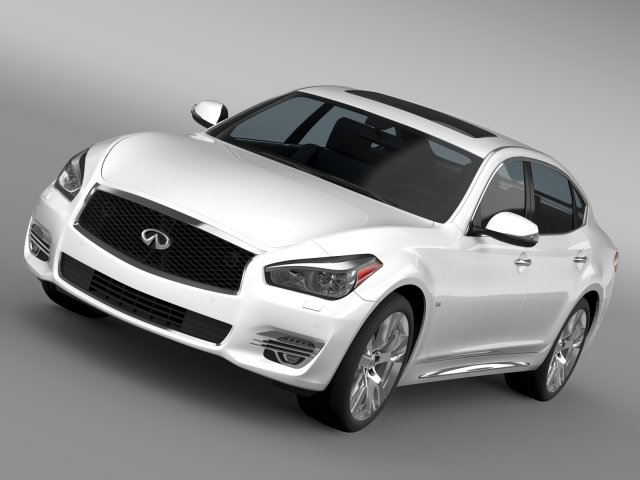 infiniti q70 56 l y51 2015 Modelo 3D .c4d .max .obj .3ds .fbx .stl .blend 