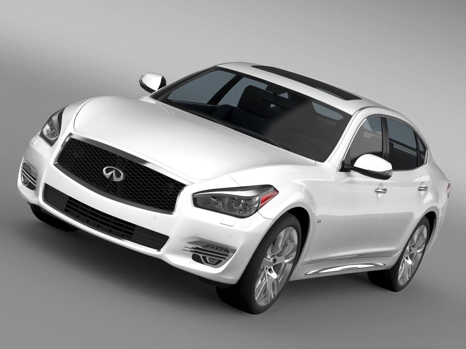infiniti q70 56 l y51 2015 Modelo 3D .c4d .max .obj .3ds .fbx .stl .blend 