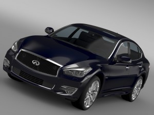 infiniti q70 hybrid y51 2015 3D Model