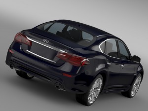 infiniti q70 hybrid y51 2015 3D Model