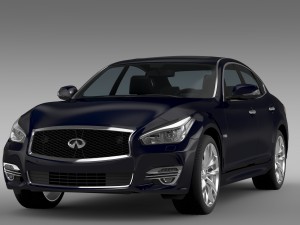 infiniti q70 hybrid y51 2015 3D Model