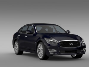 infiniti q70 hybrid y51 2015 3D Model