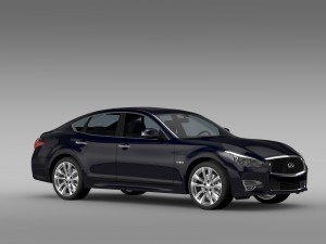 infiniti q70 hybrid y51 2015 3D Model