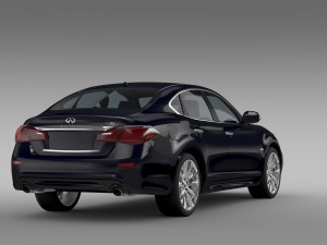 infiniti q70 hybrid y51 2015 3D Model