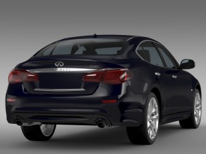 infiniti q70 hybrid y51 2015 3D Model