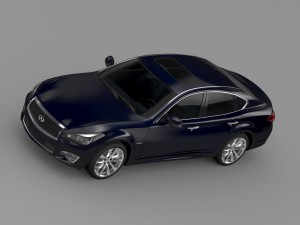 infiniti q70 hybrid y51 2015 3D Model