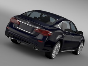 infiniti q70 hybrid l y51 2015 3D Model