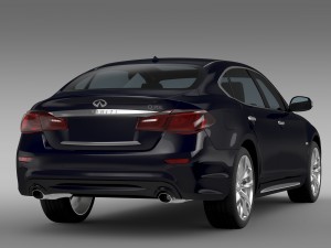 infiniti q70 hybrid l y51 2015 3D Model