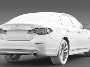 infiniti q70 hybrid l y51 2015 3D Model