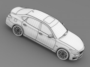 infiniti q70 hybrid l y51 2015 3D Model