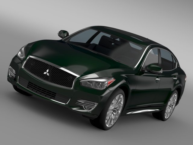 mitsubishi dignity bhy51 2016 3D Model .c4d .max .obj .3ds .fbx .stl .blend 