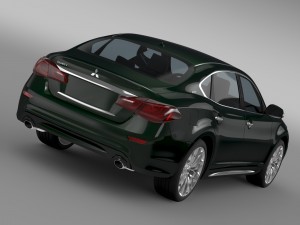 mitsubishi dignity bhy51 2016 3D Model