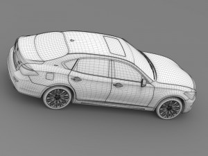 mitsubishi dignity bhy51 2016 3D Model