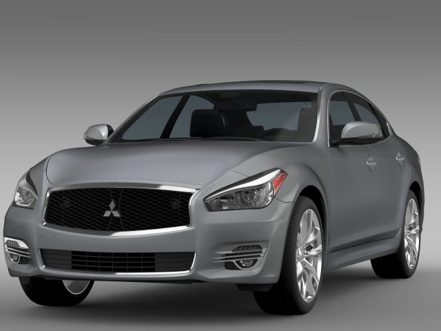 mitsubishi proudia by51 2016 3Dモデル .c4d .max .obj .3ds .fbx .stl .blend 