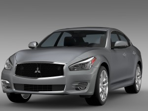 mitsubishi proudia by51 2016 3D Model