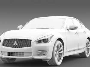 mitsubishi proudia by51 2016 3Dモデル