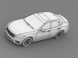 mitsubishi proudia by51 2016 3Dモデル