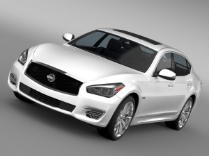 nissan fuga hybrid l y51 2016 Modèle 3D