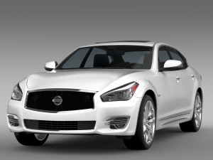 nissan fuga hybrid l y51 2016 3D Model