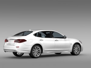 nissan fuga hybrid l y51 2016 3D Model