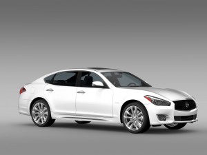 nissan fuga hybrid l y51 2016 3D Model