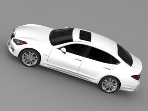 nissan fuga hybrid l y51 2016 3D Model