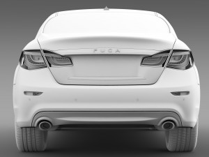 nissan fuga hybrid l y51 2016 3D Model