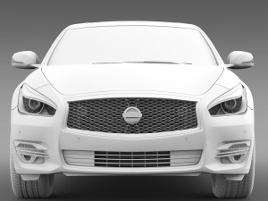 nissan fuga hybrid l y51 2016 3D Model