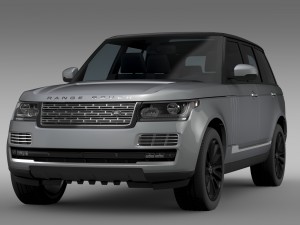 range rover svautobiography l405 2016 3D 모델