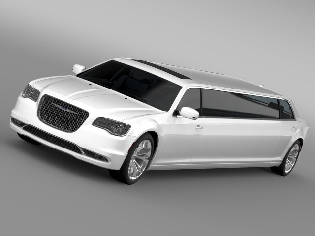 chrysler 300c platinum limousine lx2 2016 Model 3D .c4d .max .obj .3ds .fbx .stl .blend 