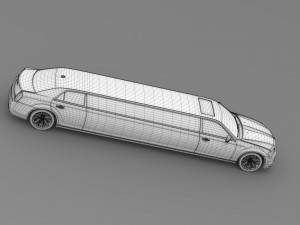 chrysler 300c platinum limousine lx2 2016 Model 3D
