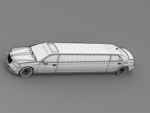 chrysler 300c platinum limousine lx2 2016 Model 3D