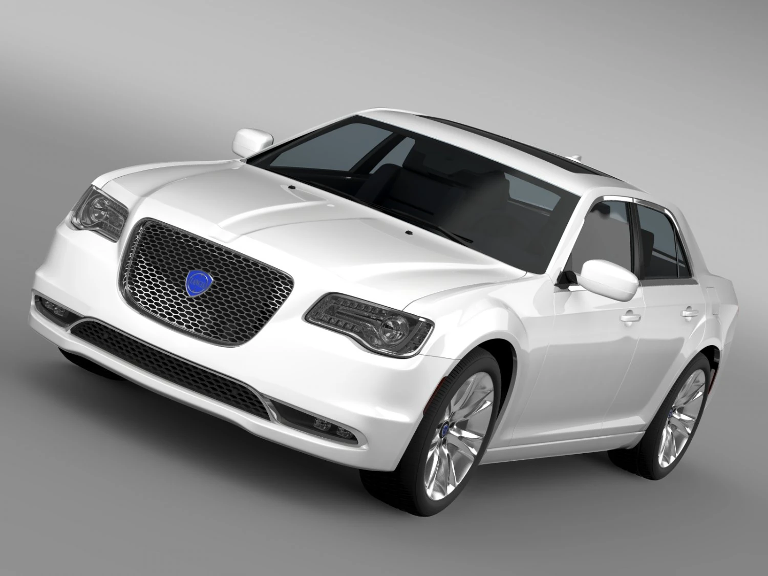 lancia thema 2016 3D Model .c4d .max .obj .3ds .fbx .stl .blend