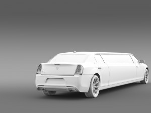 lancia thema limousine 2016 Modelo 3D