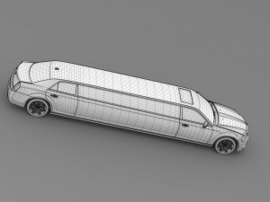 lancia thema limousine 2016 Modelo 3D
